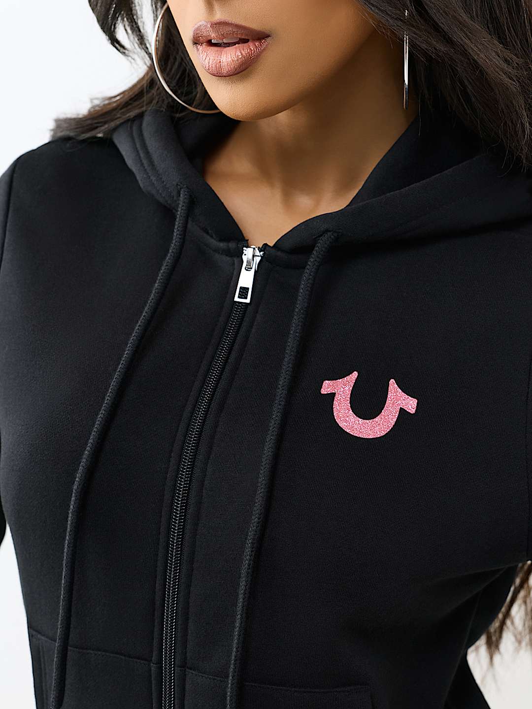 GLITTER BUDDHA CLASSIC ZIP HOODIE, image 5