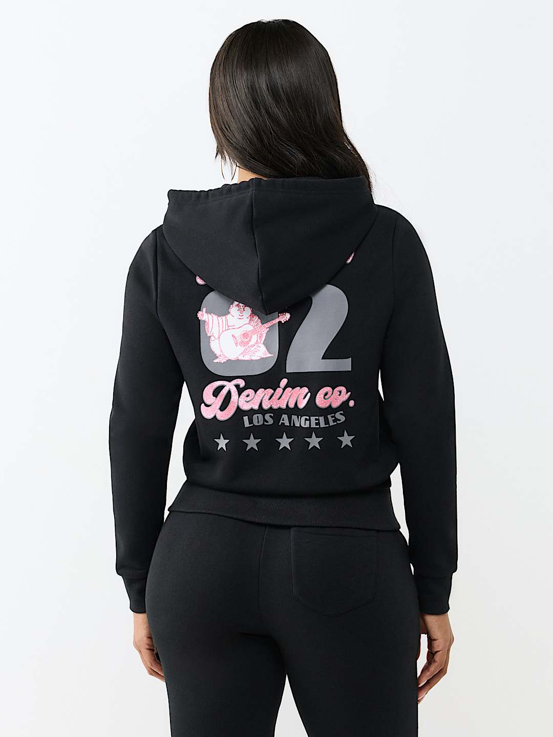 GLITTER BUDDHA CLASSIC ZIP HOODIE, image 6