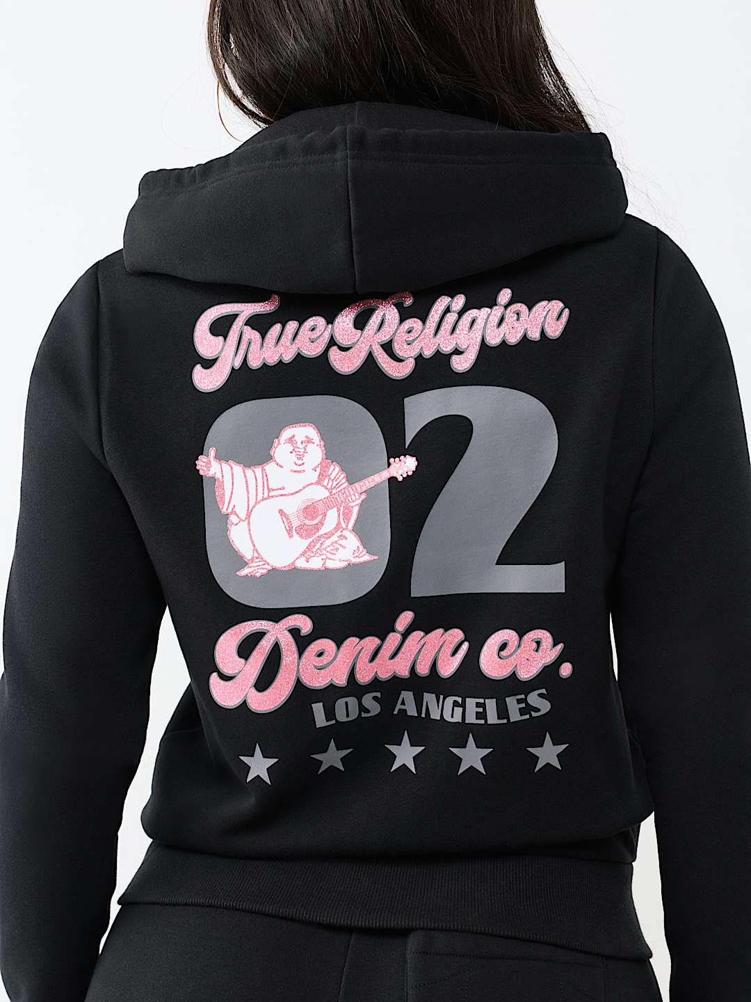 GLITTER BUDDHA CLASSIC ZIP HOODIE, image 1