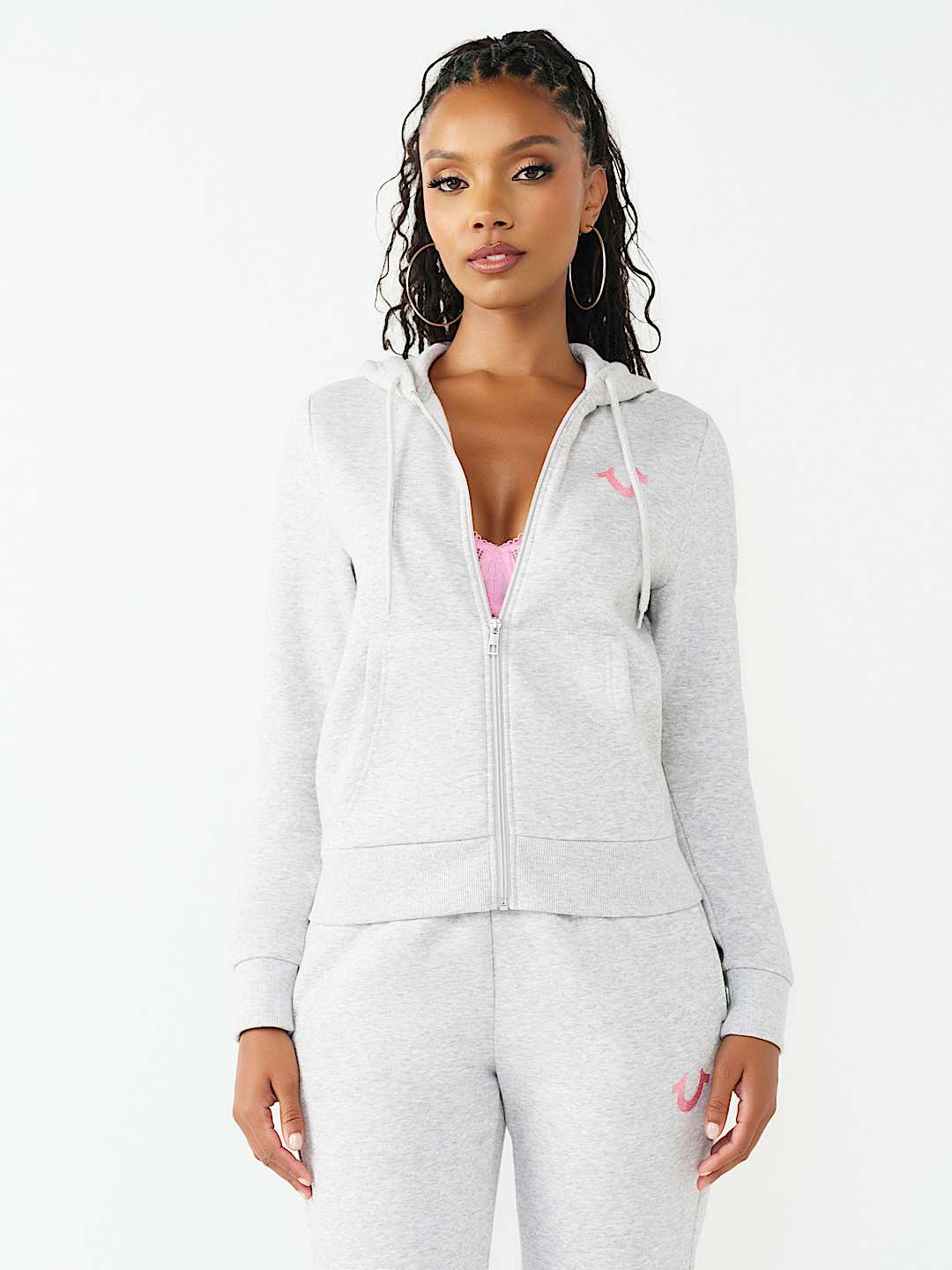GLITTER BUDDHA CLASSIC ZIP HOODIE, image 2