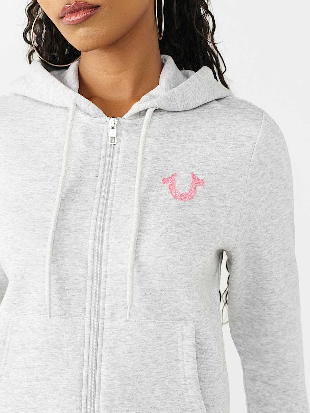 GLITTER BUDDHA CLASSIC ZIP HOODIE, image 5