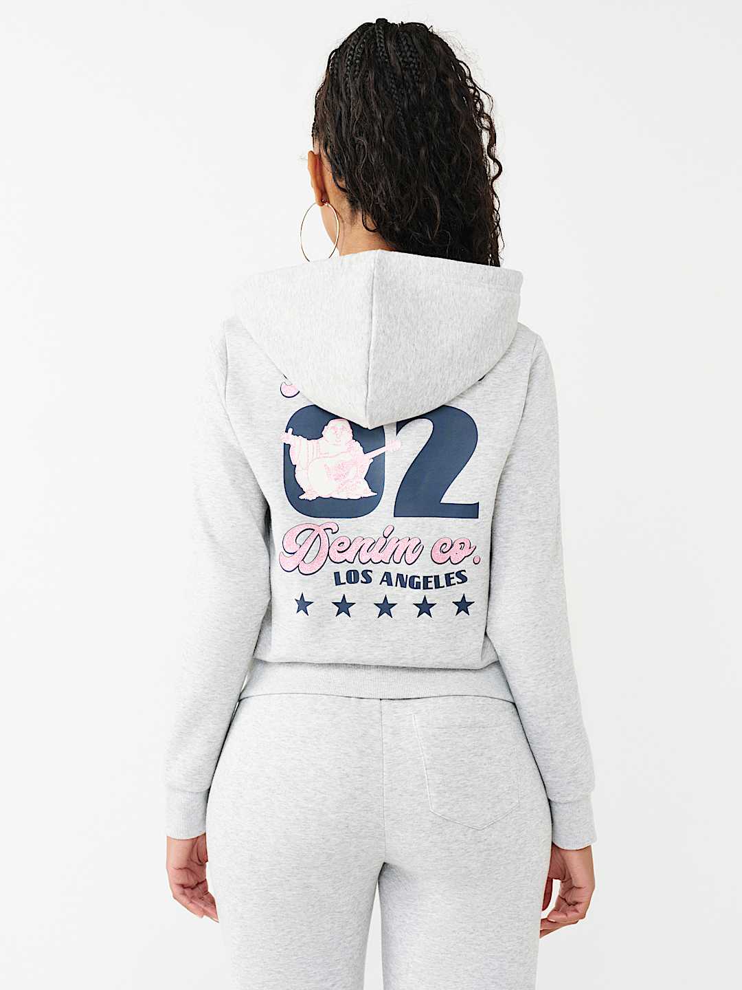 GLITTER BUDDHA CLASSIC ZIP HOODIE, image 6