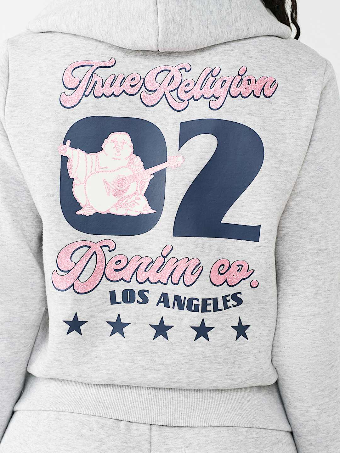 GLITTER BUDDHA CLASSIC ZIP HOODIE, image 1