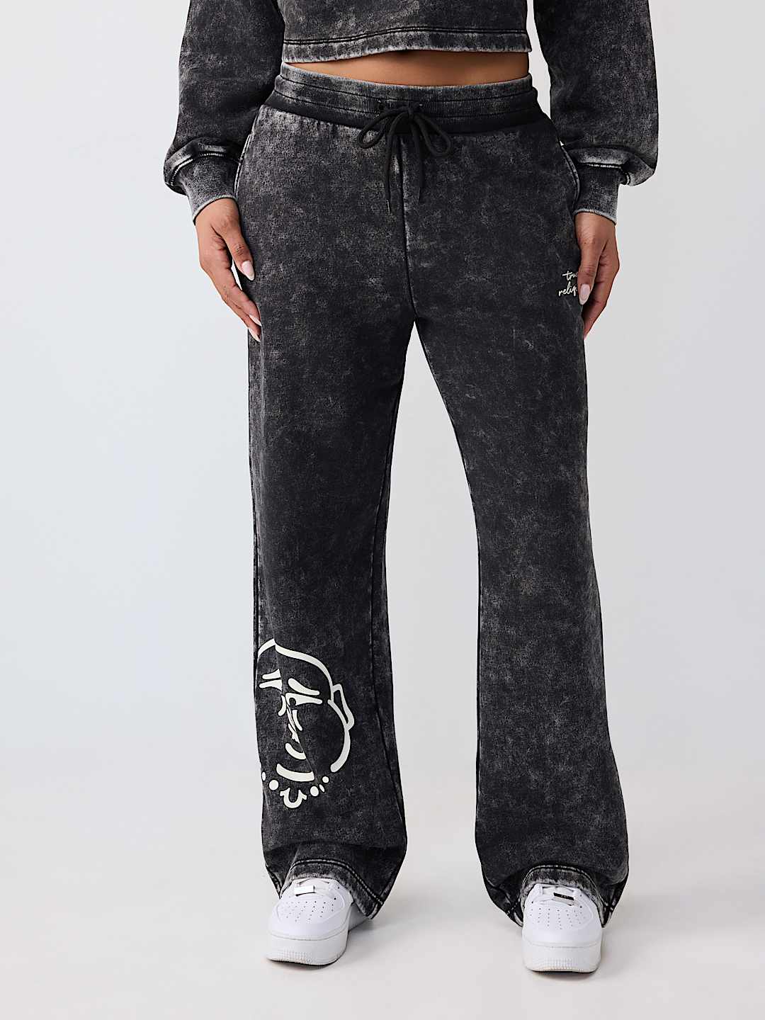 WASHED STRAIGHT LEG SWEATPANT, image 1