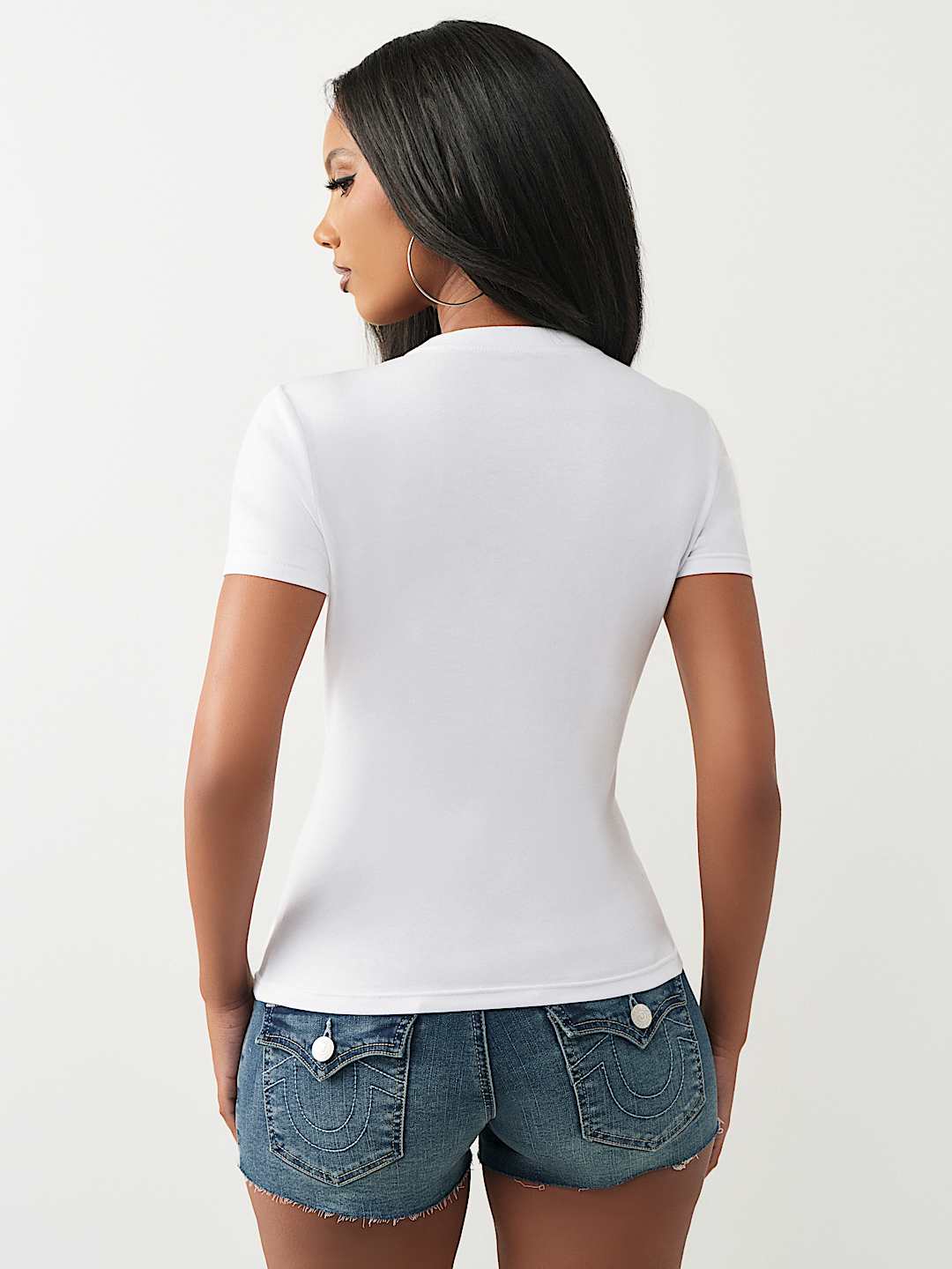 CRYSTAL HORSESHOE CREWNECK TEE, image 5