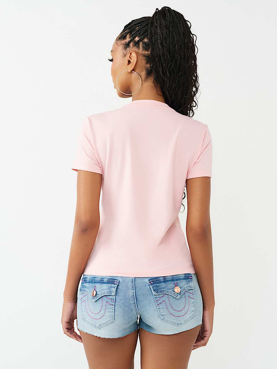 CRYSTAL HORSESHOE CREWNECK TEE, image 5
