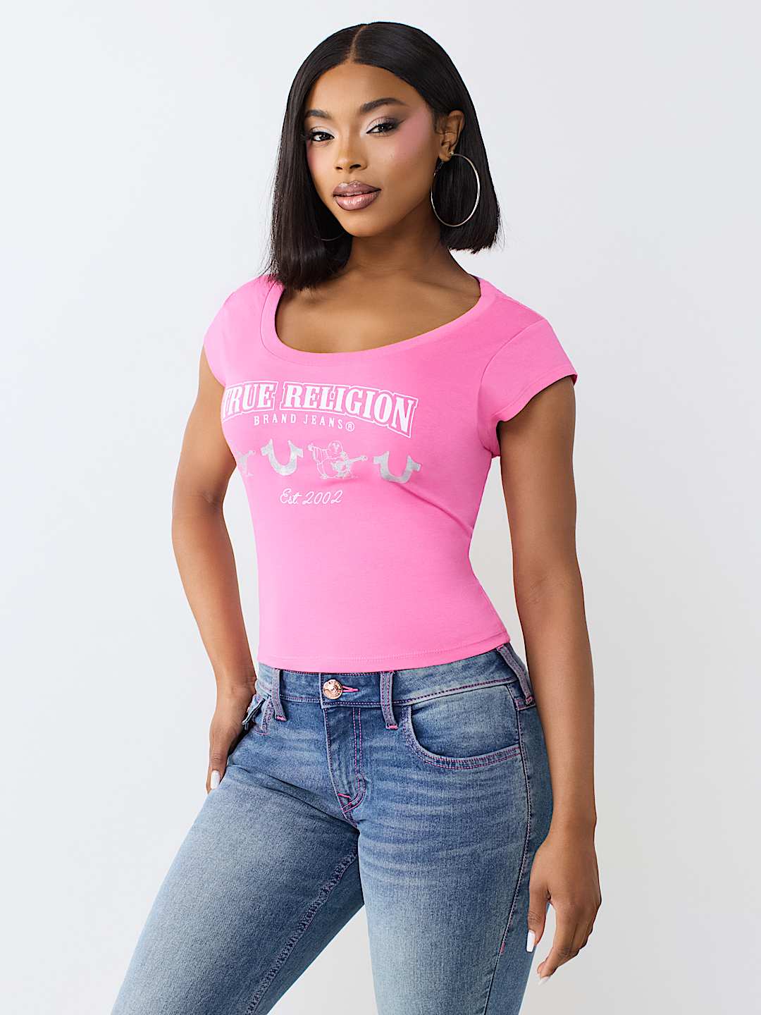 SCOOP NECK BABY TEE