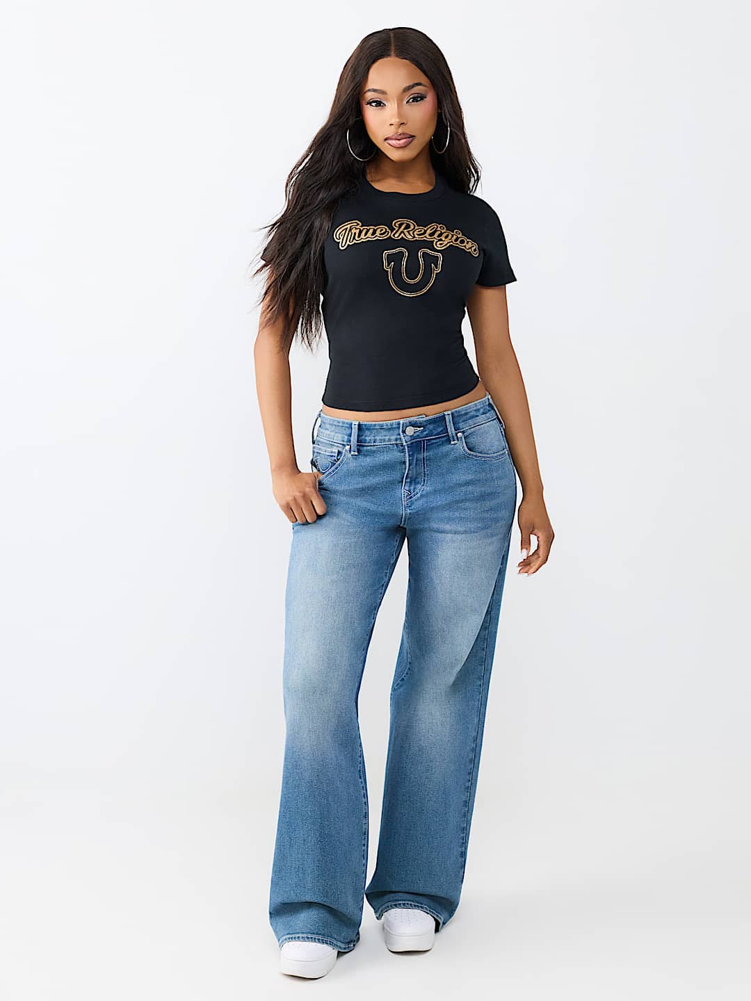 GLITTER RELAXED SHRUNKEN TEE