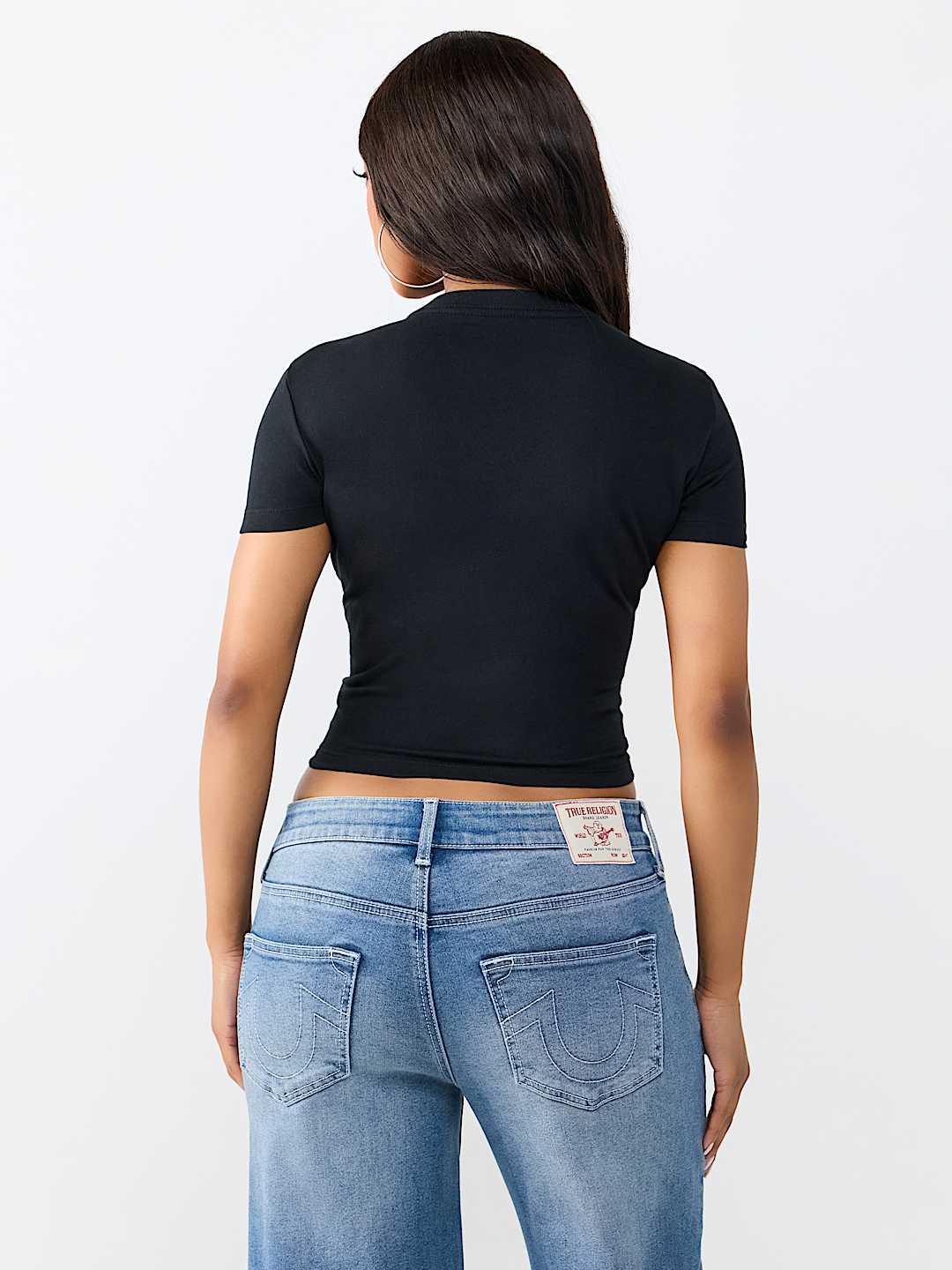 GLITTER RELAXED SHRUNKEN TEE