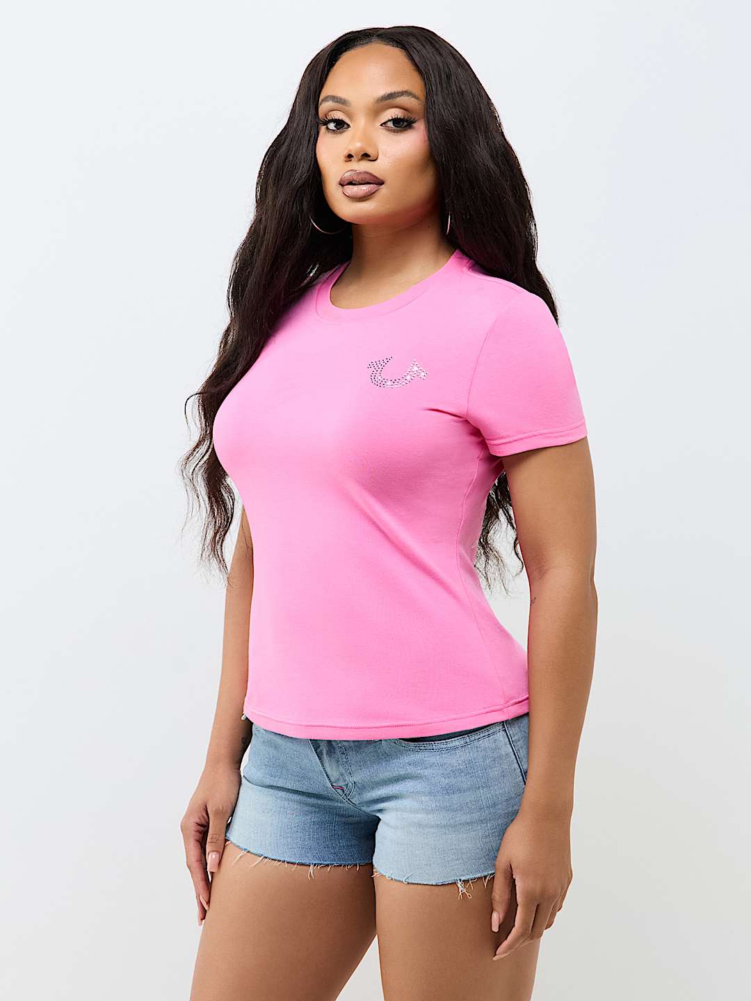 DISTRESSED HORSESHOE CREWNECK TEE