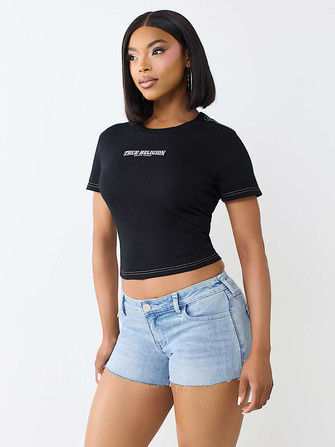 CRYSTAL TIGER RELAXED SHRUNKEN TEE