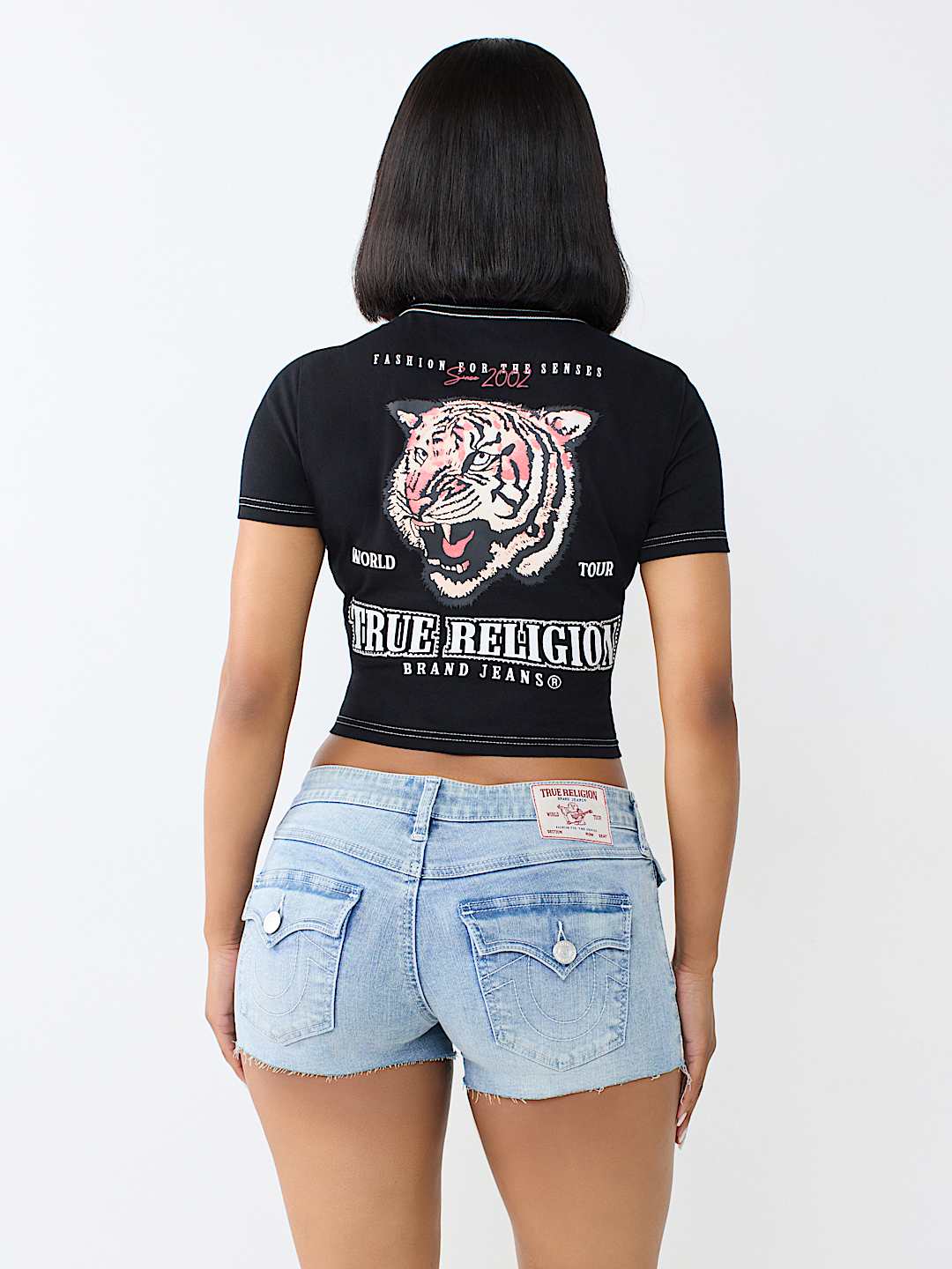 CRYSTAL TIGER RELAXED SHRUNKEN TEE