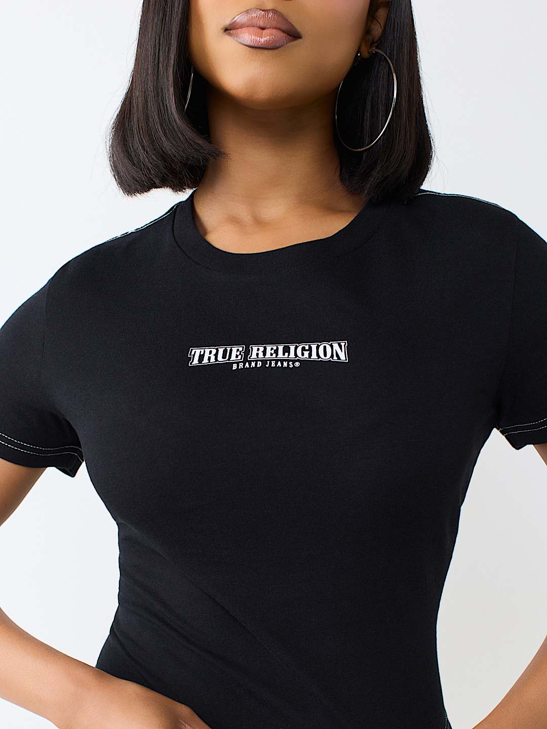 CRYSTAL TIGER RELAXED SHRUNKEN TEE