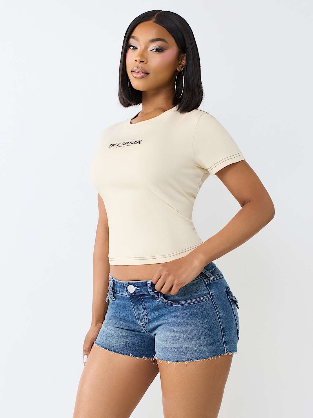 CRYSTAL TIGER RELAXED SHRUNKEN TEE