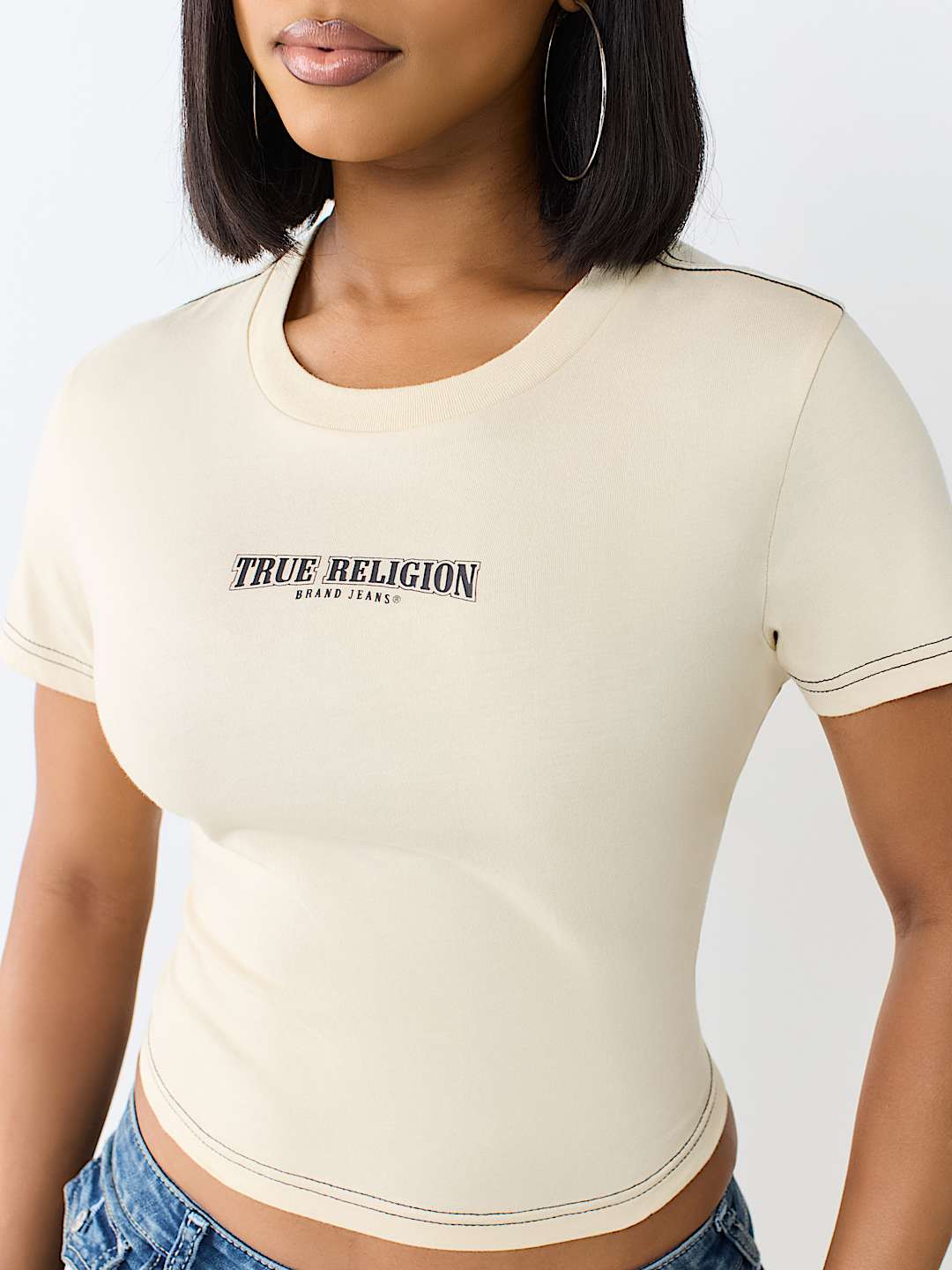 CRYSTAL TIGER RELAXED SHRUNKEN TEE