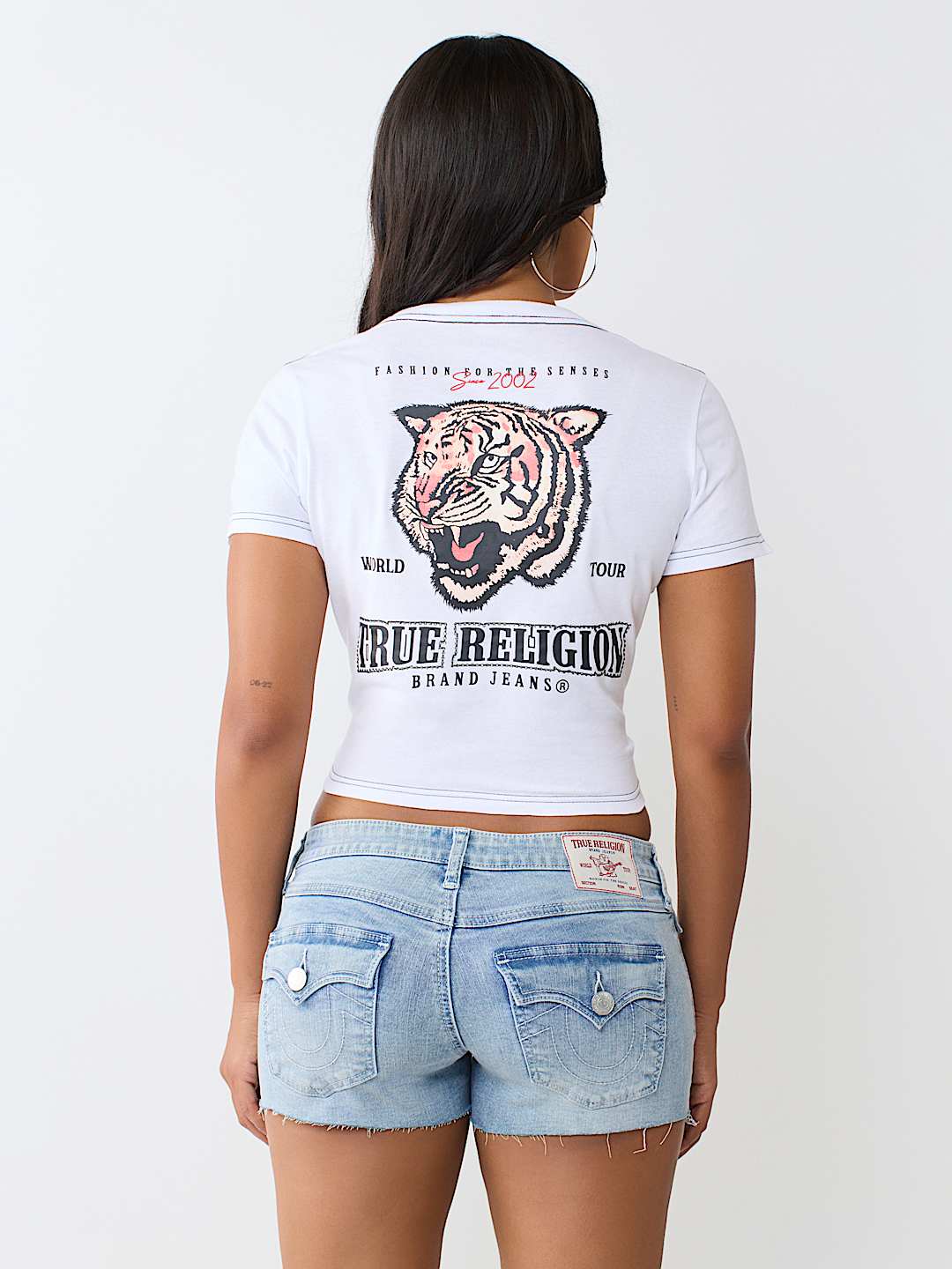 CRYSTAL TIGER RELAXED SHRUNKEN TEE