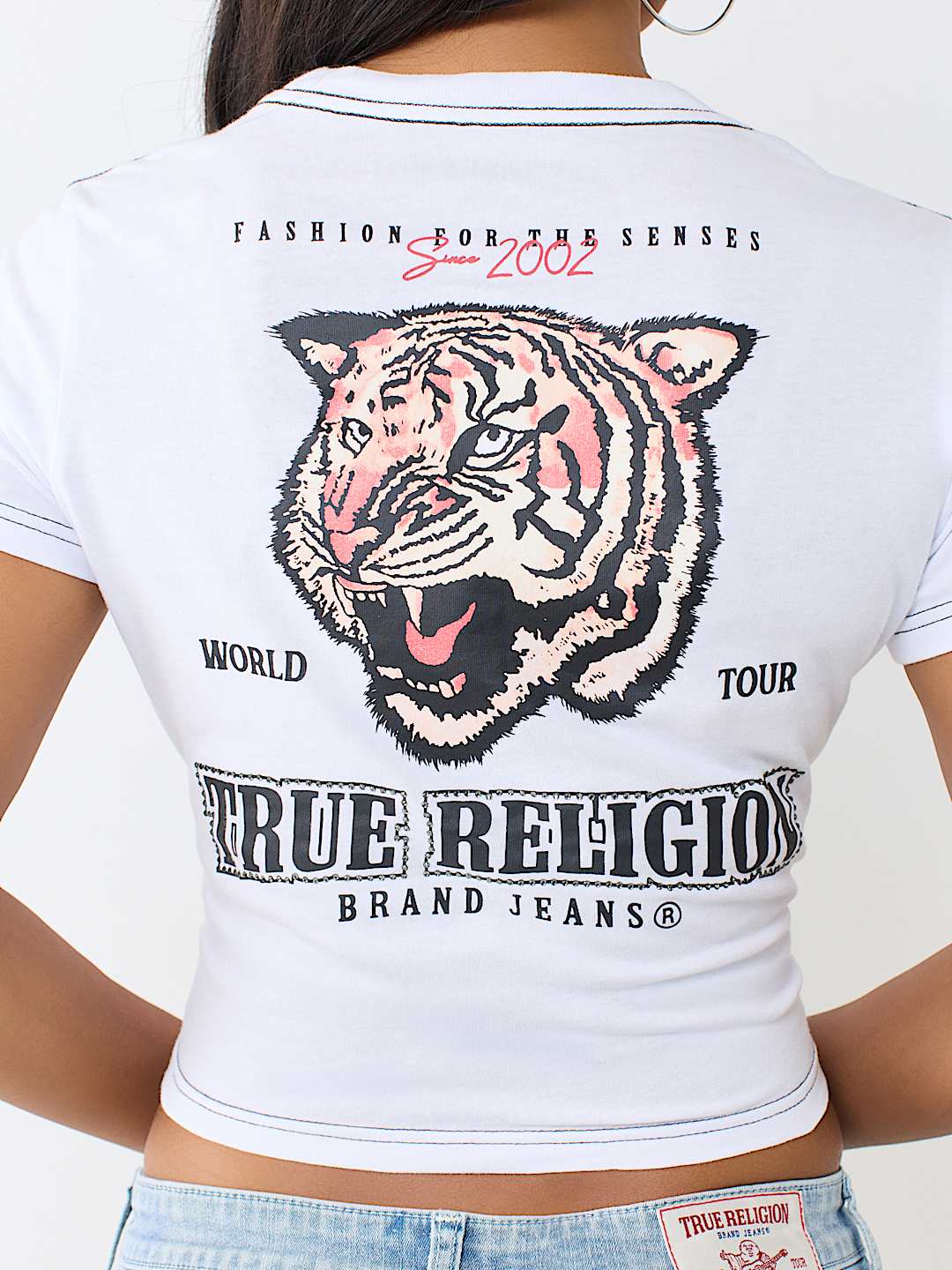 CRYSTAL TIGER RELAXED SHRUNKEN TEE