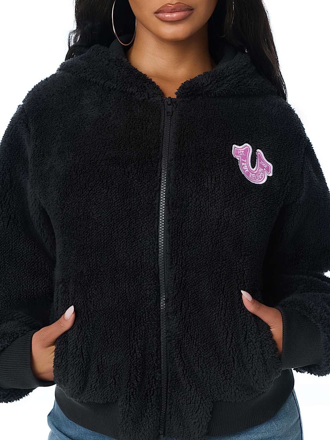 VARSITY SHERPA BOMBER JACKET