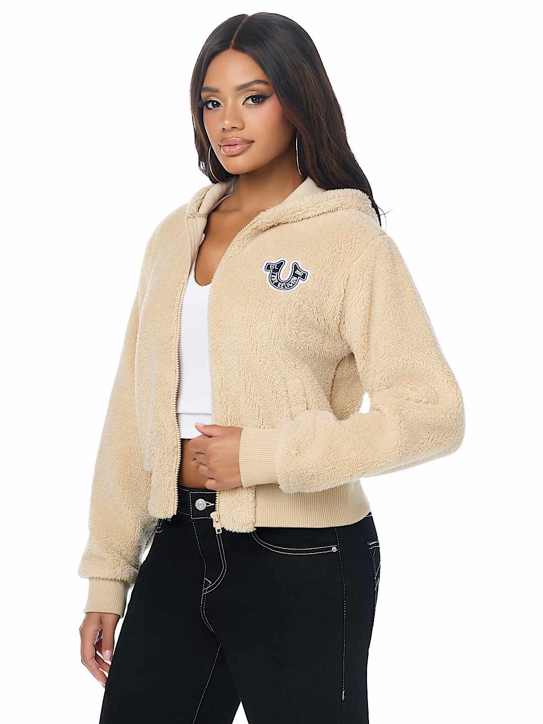 VARSITY SHERPA BOMBER JACKET