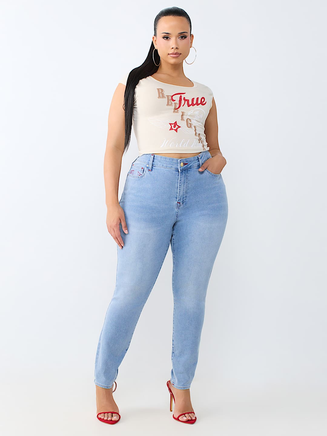 PLUS JENNIE MID RISE CURVY SKINNY JEAN