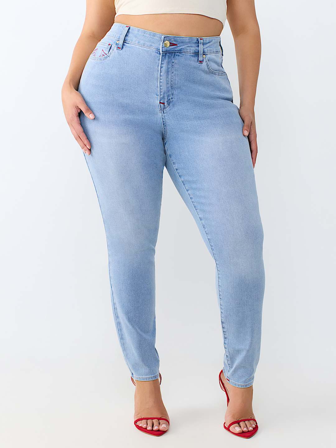 PLUS JENNIE MID RISE CURVY SKINNY JEAN