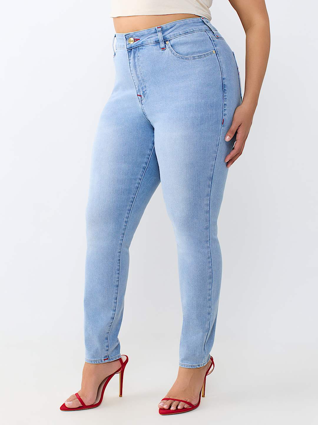 PLUS JENNIE MID RISE CURVY SKINNY JEAN