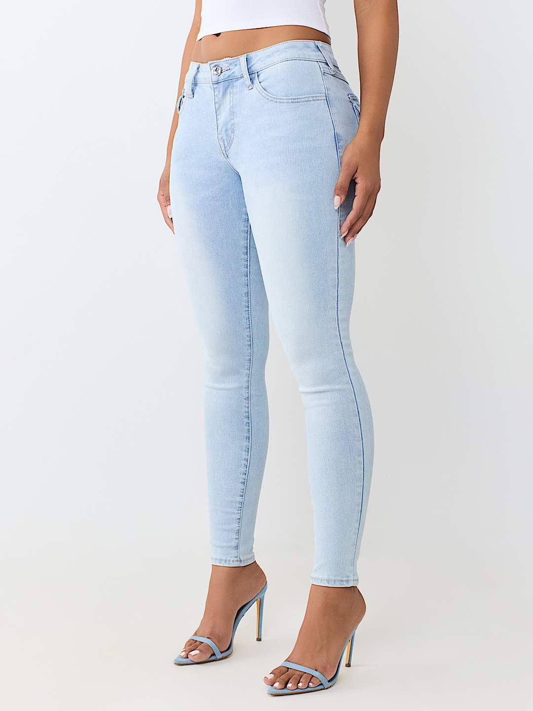 JENNIE MID RISE FLAP CURVY SKINNY JEAN
