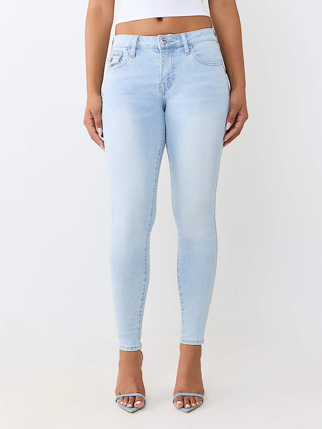 JENNIE MID RISE FLAP CURVY SKINNY JEAN