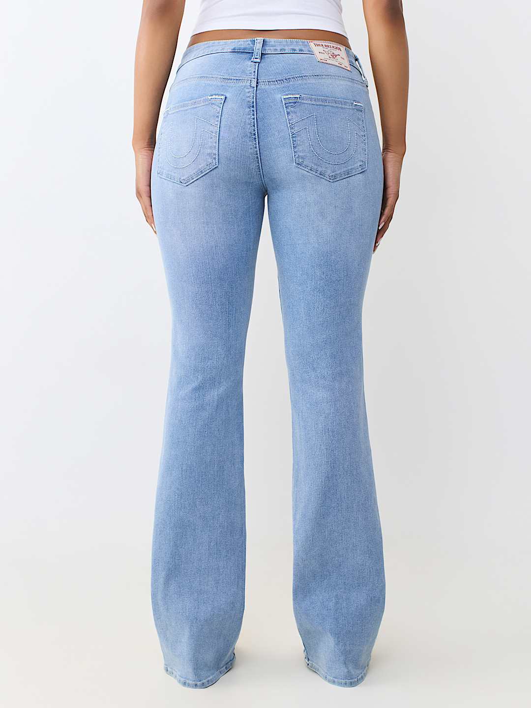 BECCA MID RISE BUTTON-FRONT BOOTCUT JEAN