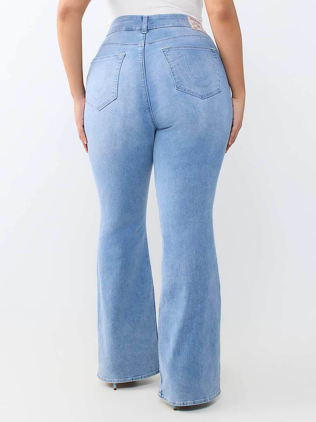 PLUS BECCA MID RISE BUTTON-FRONT BOOTCUT JEAN