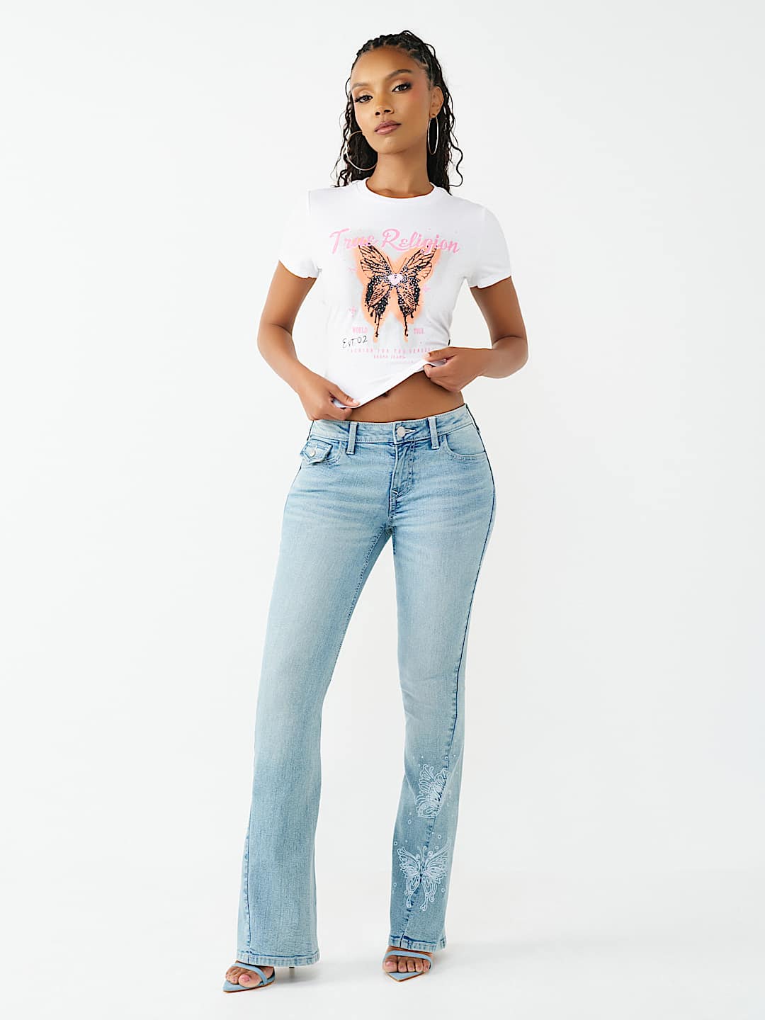 JOEY BUTTERFLY FLAP FLARE JEAN, image 3
