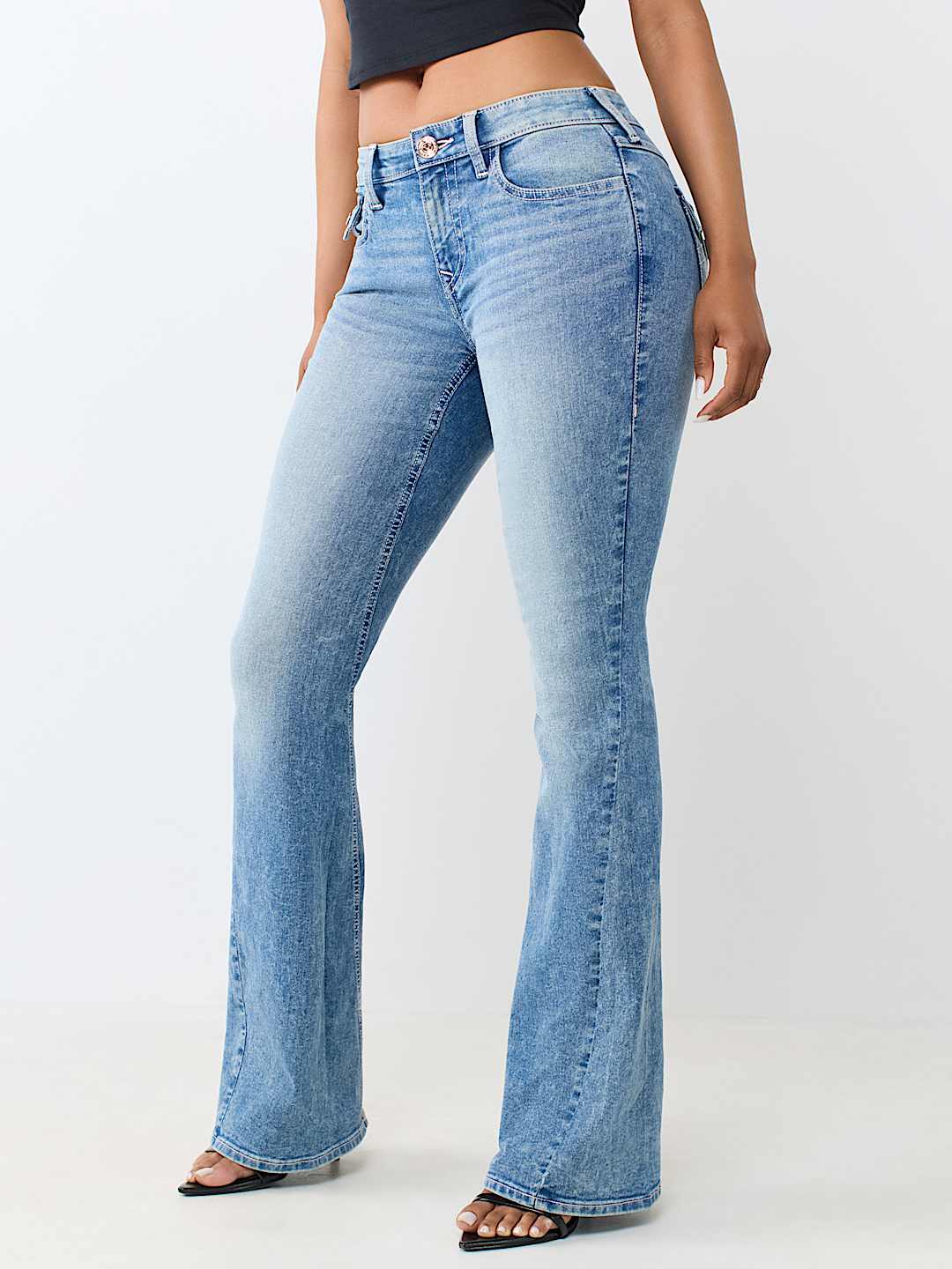 JOEY MID RISE FLAP FLARE JEAN