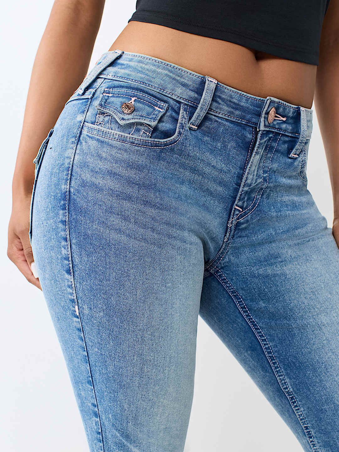 JOEY MID RISE FLAP FLARE JEAN