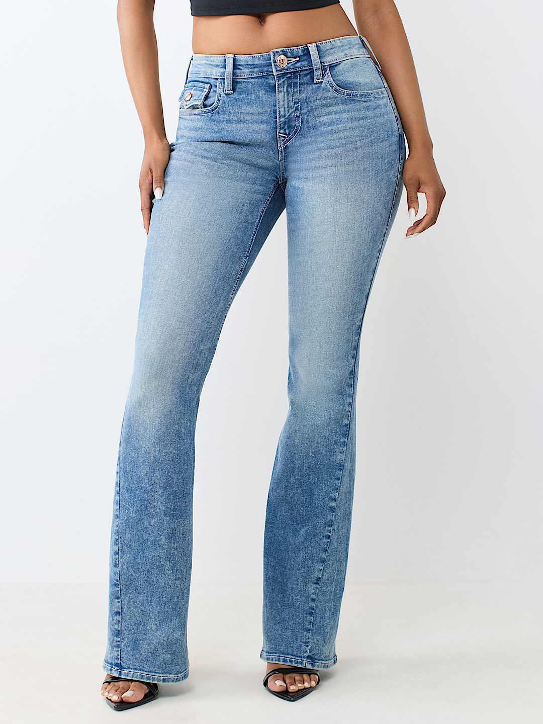 JOEY MID RISE FLAP FLARE JEAN