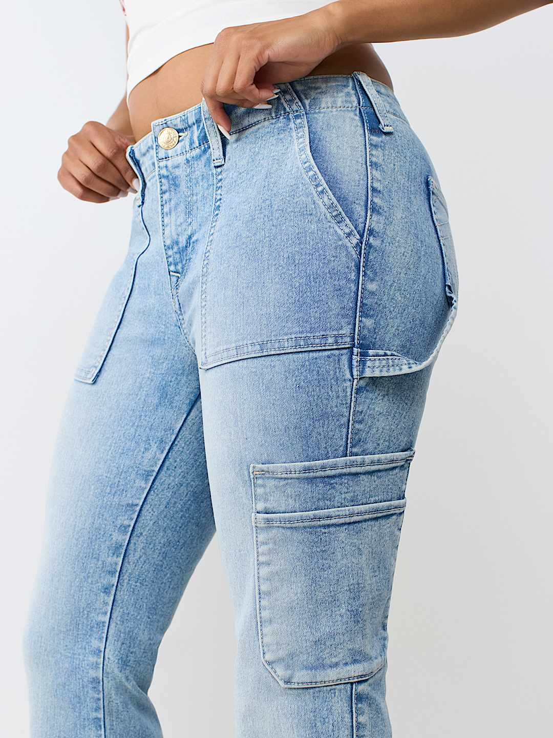 BECCA MID RISE CARPENTER BOOTCUT JEAN