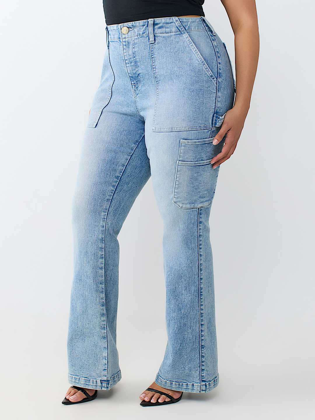 PLUS BECCA MID RISE CARPENTER BOOTCUT JEAN