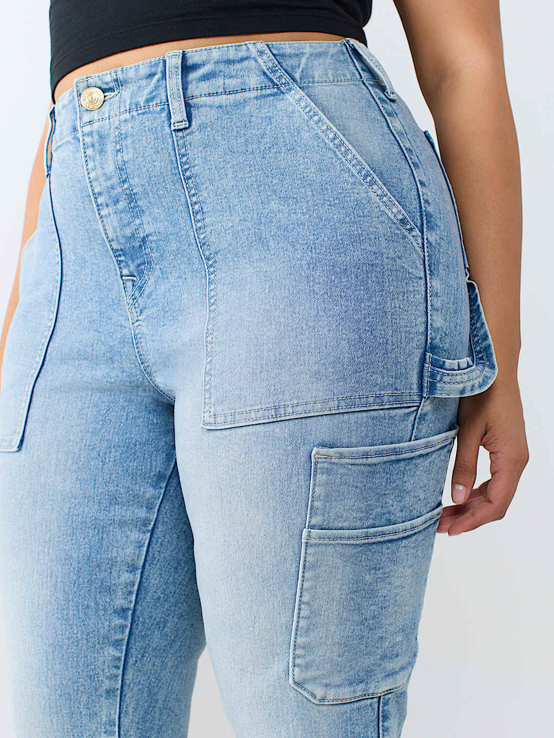 PLUS BECCA MID RISE CARPENTER BOOTCUT JEAN