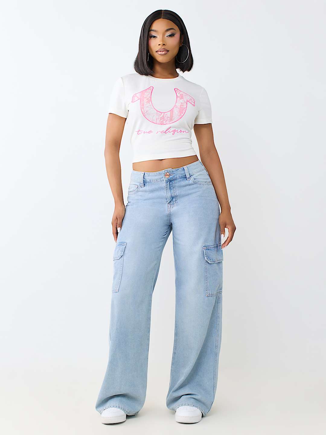 BOBBI MID RISE BAGGY CARGO JEAN