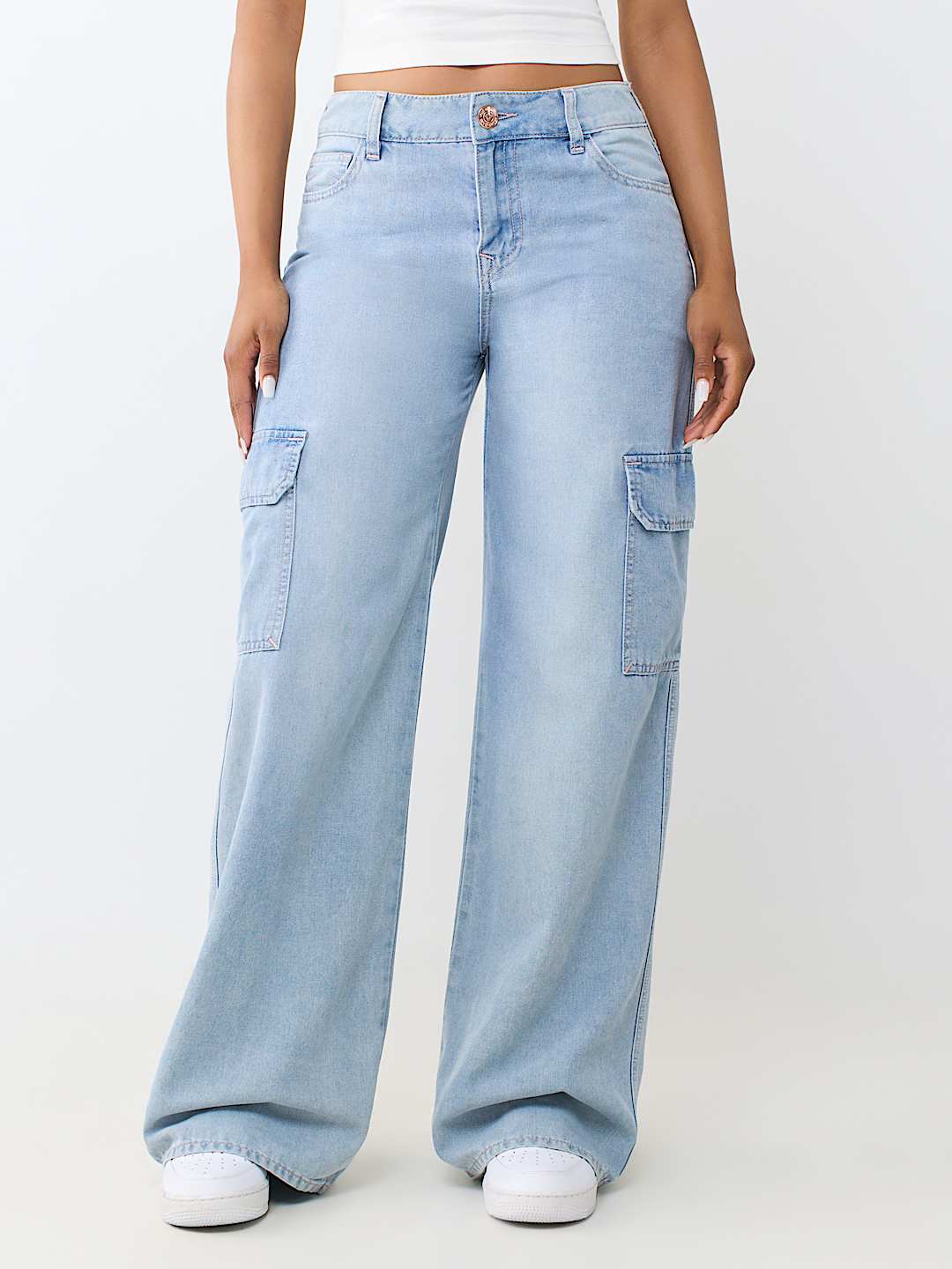 BOBBI MID RISE BAGGY CARGO JEAN