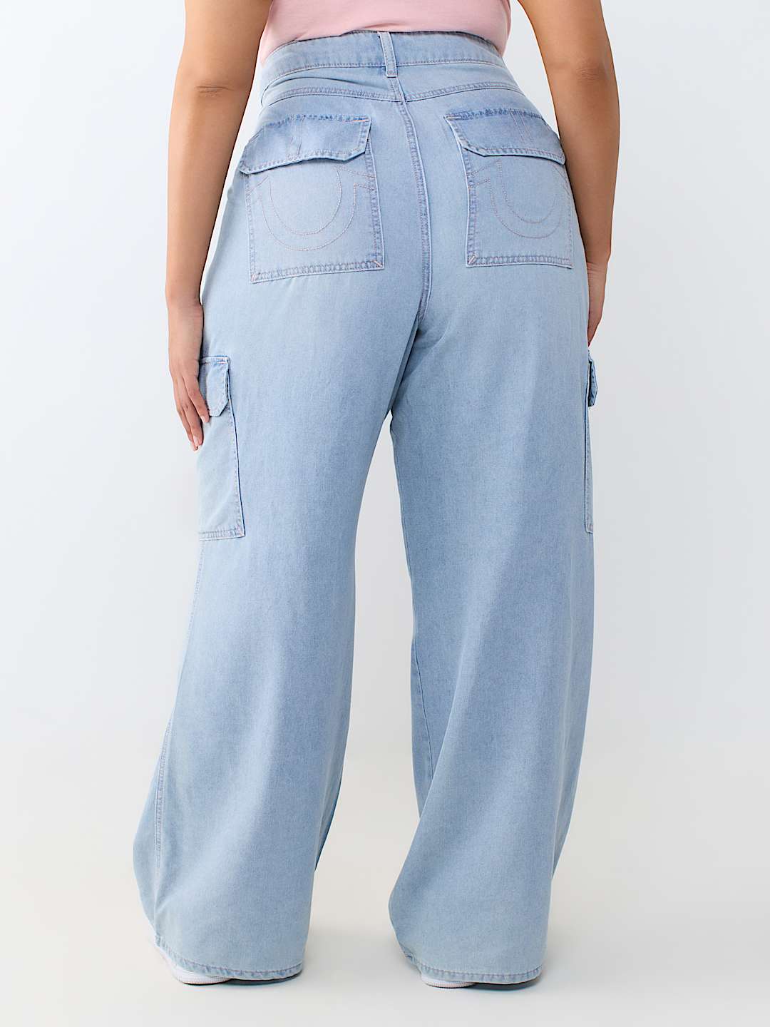 PLUS BOBBI MID RISE BAGGY CARGO JEAN