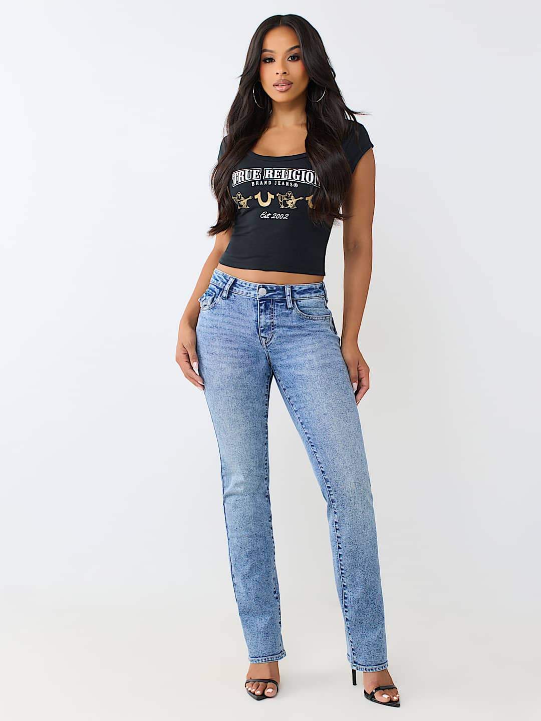 BILLIE MID RISE FLAP STRAIGHT JEAN