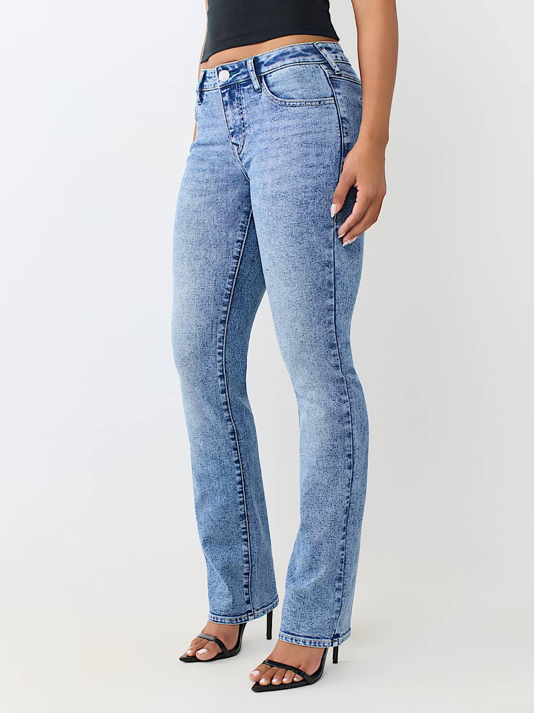 BILLIE MID RISE FLAP STRAIGHT JEAN