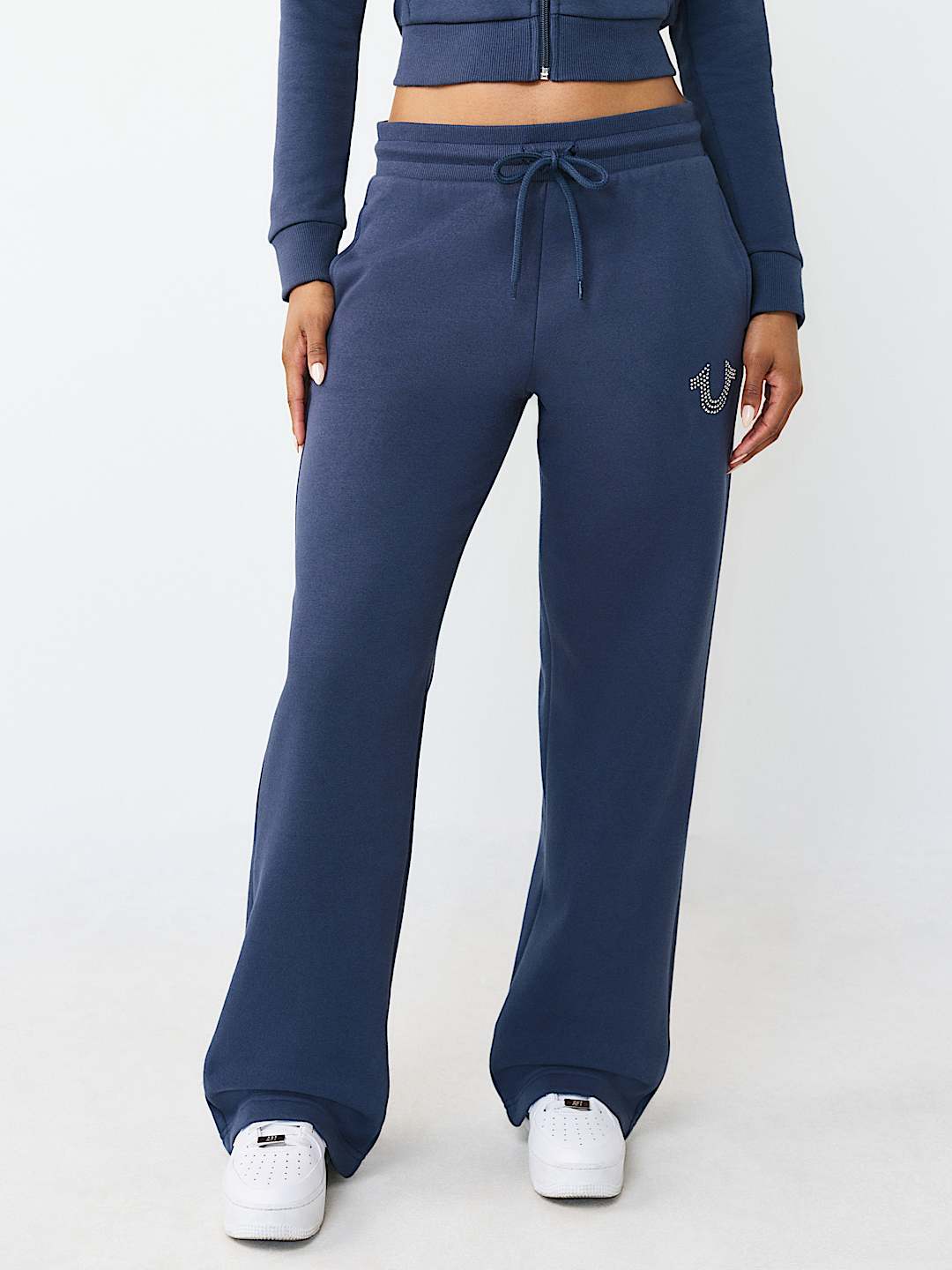 CRYSTAL HORSESHOE STRAIGHT LEG SWEATPANT, image 3
