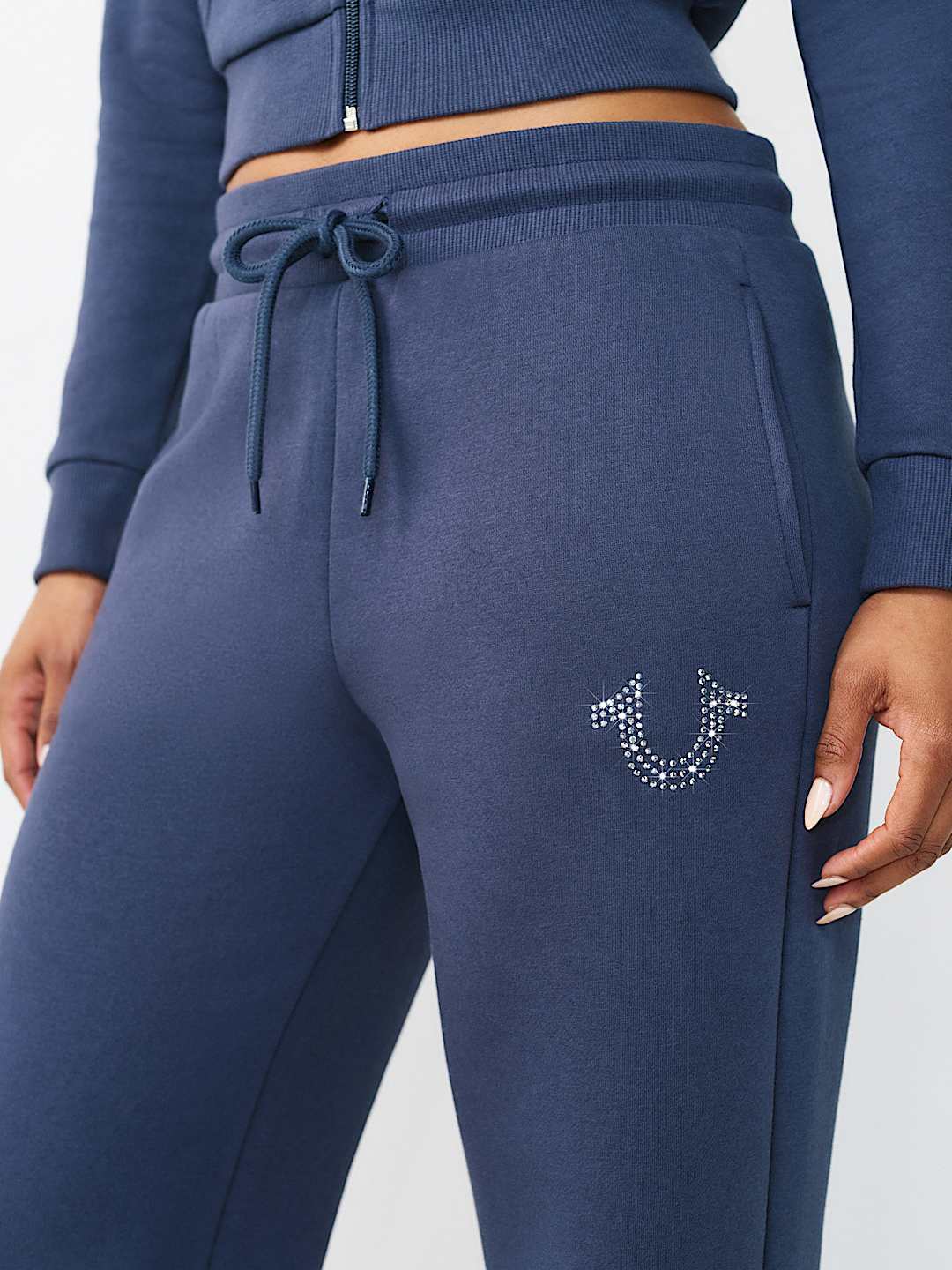 CRYSTAL HORSESHOE STRAIGHT LEG SWEATPANT, image 5