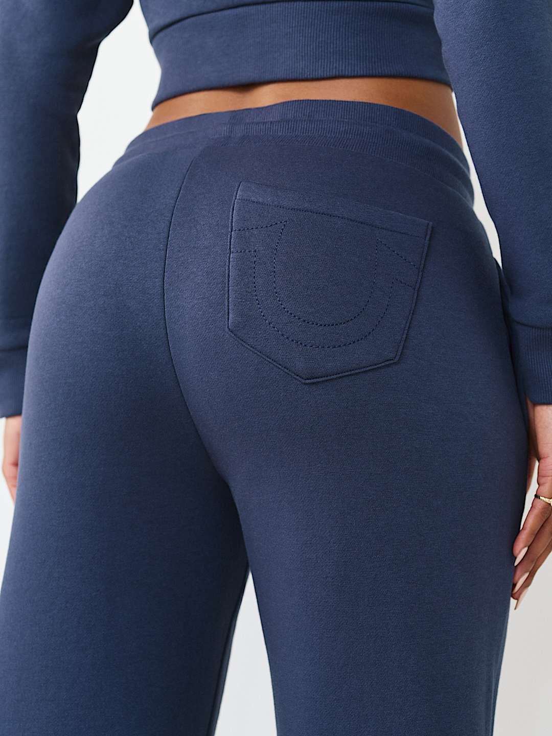 CRYSTAL HORSESHOE STRAIGHT LEG SWEATPANT, image 6