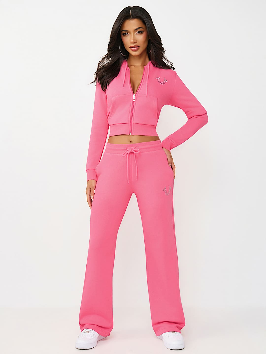 CRYSTAL HORSESHOE STRAIGHT LEG SWEATPANT, image 2