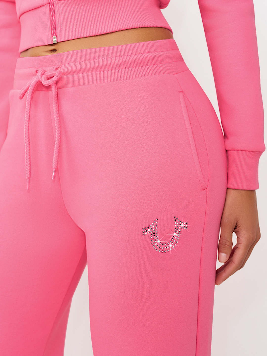 CRYSTAL HORSESHOE STRAIGHT LEG SWEATPANT, image 4