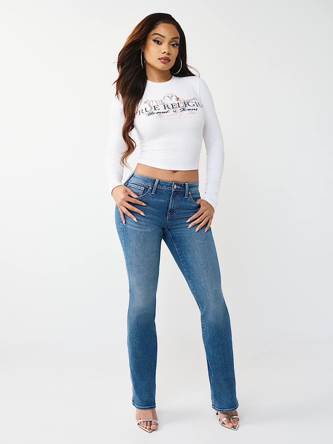 BECCA MID RISE BOOTCUT JEAN, image 3