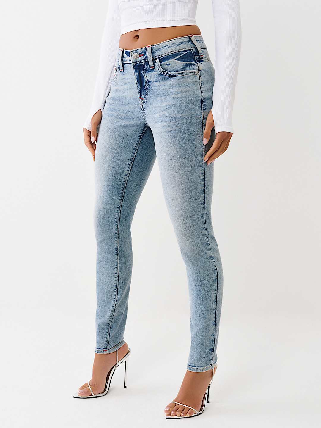 JENNIE MID RISE CUVY SKINNY JEAN, image 4