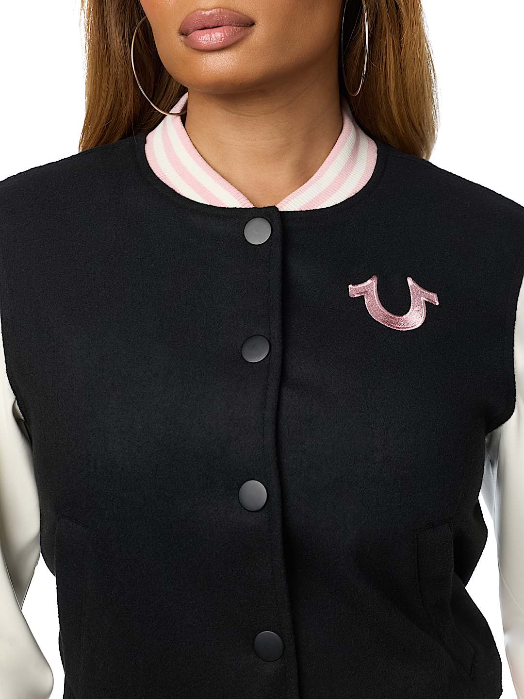 WOOL OUTLINE VARSITY JACKET